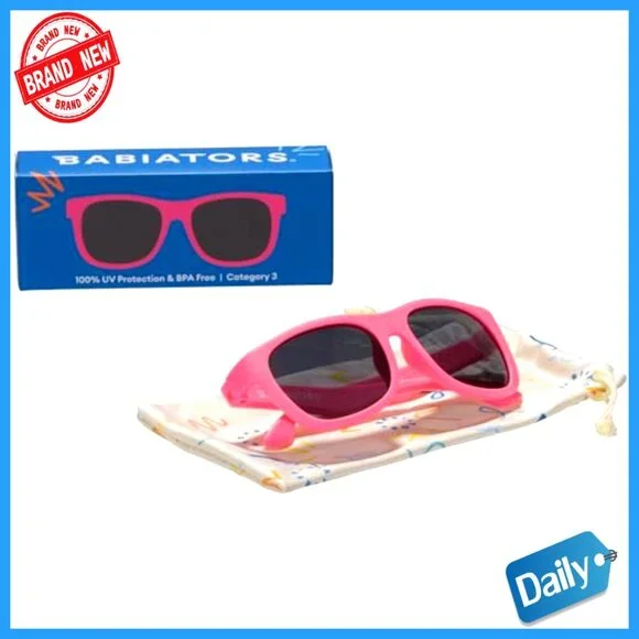 Toddler Sunglasses Flexible Rubber Frames 100% UV Protection Shatter-Resistant